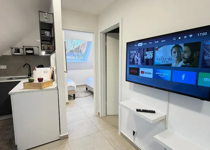 Modernes Mit Smart-tv & Wlan Nahe Messe 公寓